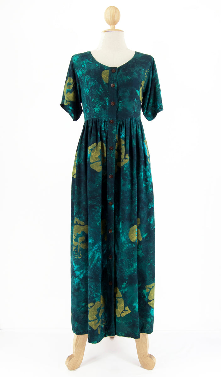 Button Down Dress with Sleeves Tina's Creations